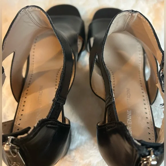 Adrienne Vittadini Black Cutout chunky block heels women’s size 9M - Picture 7 of 14